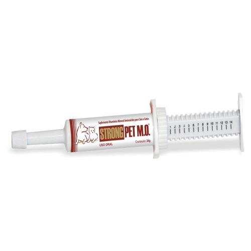 Suplemento Vitamínico Mineral Aminoácido Alivet Strong Pet M.O. para Cães e Gatos - 34 g