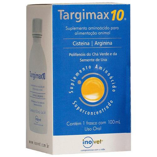 Suplemento Vitamínico Aminoácido Inovet Targimax 10 para Cães e Gatos - 100 mL