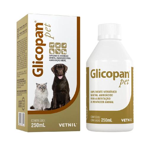 Suplemento Vitamínico Vetnil Glicopan Pet Gotas - 250 mL