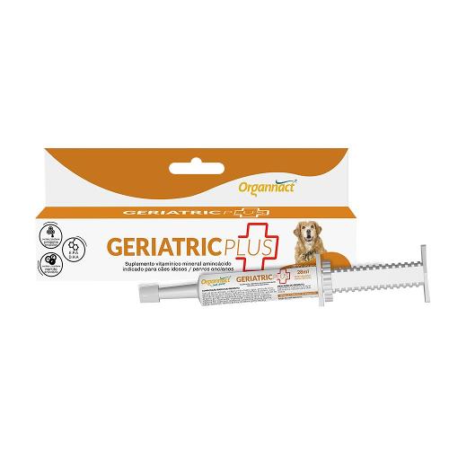 Suplemento Vitamínico Mineral Aminoácido Organnact Geriatric Plus para Cães Idosos - 28 mL