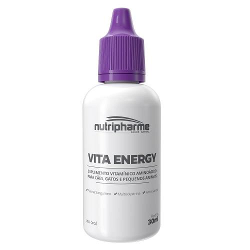 Suplemento Vitamínico Aminoácido Vita Energy para Cães e Gatos - 30 mL