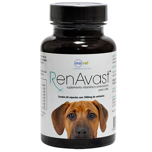 Suplemento Vitamínico Aminoácido Inovet RenAvast para Cães - 1000 mg
