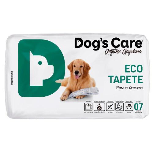 Tapete Higiênico Dog's Care Descartável Eco Grande Porte - 7 Unidades