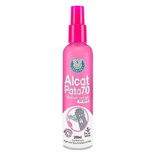 Álcool Gel Alcat Pata70 em Spray para Pets - 200 mL