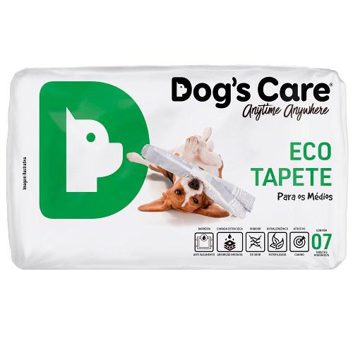 Tapete Higiênico Dog's Care Descartável Eco Médio Porte - 7 Unidades