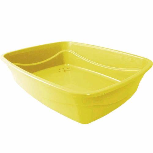 Bandeja Higiênica Alta Pet Injet Cat Plus Amarela - Tam. G