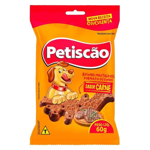 Bifinho Petiscão Ossinho de Carne para Cães - 60 g