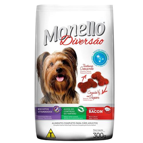 Biscoito Nutrire Monello Diversão para Cães Adultos Sabor Bacon - 300g