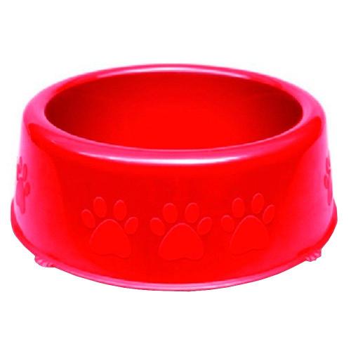 Comedouro Perolizado Luxo Vermelho - Tam. G