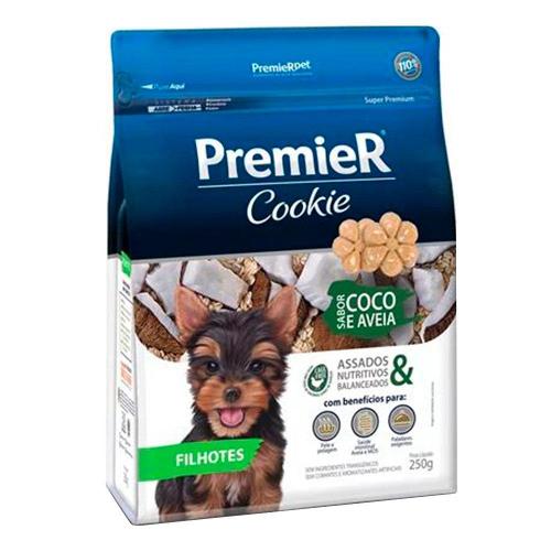 Biscoito PremieR Cookie para Cães Filhotes Sabor Aveia e Coco - 250g