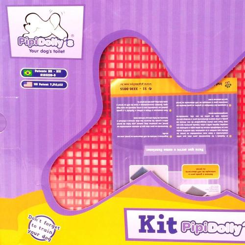Kit Pipidollys Sanitário Luxo Vermelho para Cães Fêmeas - Tam. Único