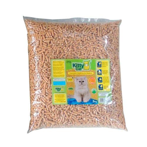Granulado Higiênico de Madeira Kitty Cat - 5 Kg