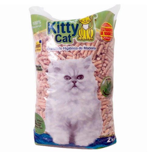 Granulado Higiênico de Madeira Kitty Cat - 2 Kg