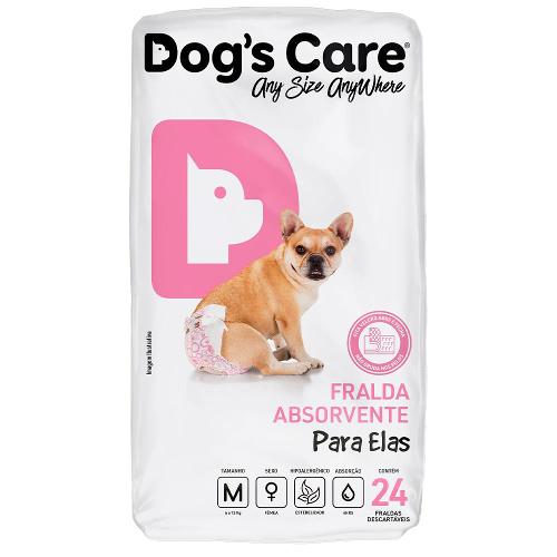Fralda Absorvente Dog's Care Para Elas 24 Unidades  - Tam. M