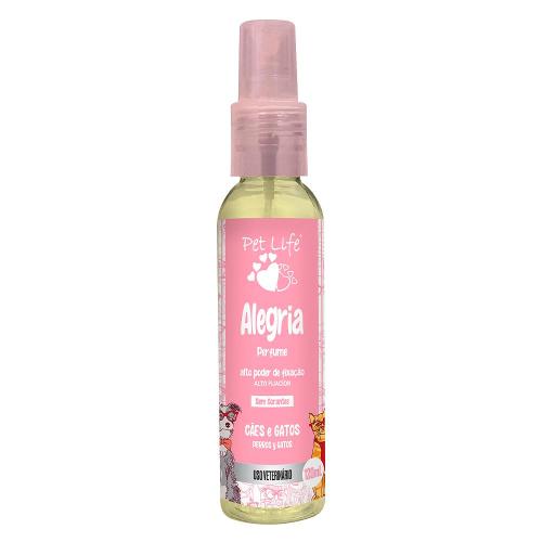 Perfume Alegria Pet life para Cães e Gatos - 120 ml