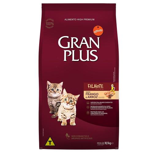 Ração GranPlus Frango e Arroz para Gatos Filhotes - 10,1 Kg