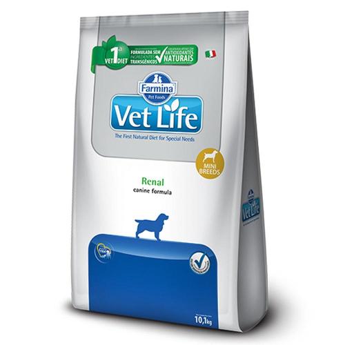 Ração Farmina Vet Life Natural Renal para Cães Mini - 10,1 Kg