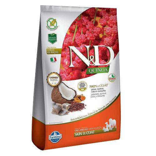 Ração Farmina N&D Quinoa Skin & Coat Peixe para Cães Adultos de Todas as Raças -  10,1 Kg