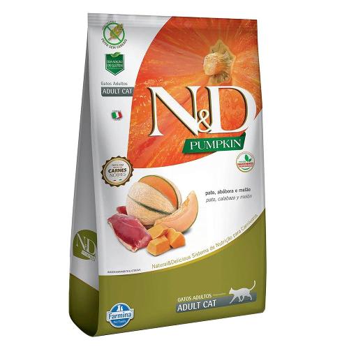 Ração Farmina N&D Pumpkin Pato, Abóbora e Melão para Gatos Adultos - 400 g