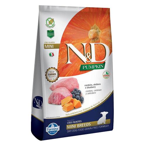 Ração Farmina N&D Pumpkin Carnes Nobres Cordeiro para Cães Filhotes de Raças Pequenas - 10,1 Kg