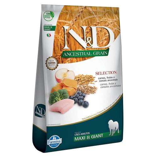 Ração Farmina N&D Ancestral Grain Selection Carnes e Frutas para Cães Adultos Raças Grandes - 15 Kg