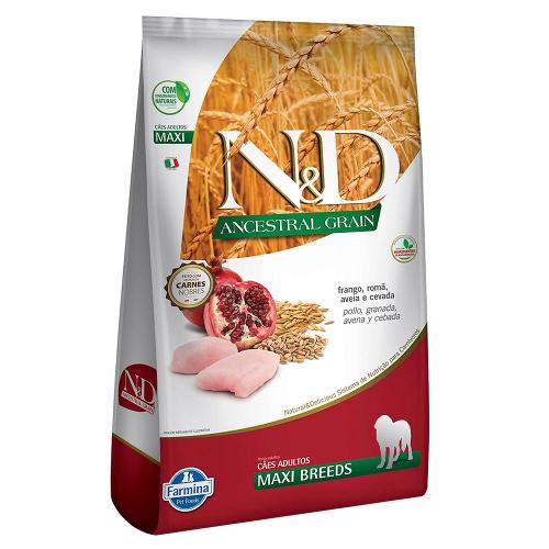 Ração Farmina N&D Ancestral Grain Frango Cães Adultos Raças Grandes - 10,1 Kg