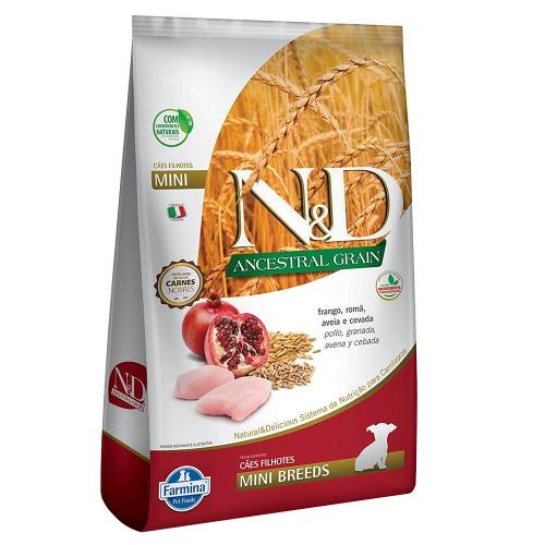Ração Farmina N&D Ancestral Grain Frango Cães Filhotes Raças Pequenas - 2,5 Kg