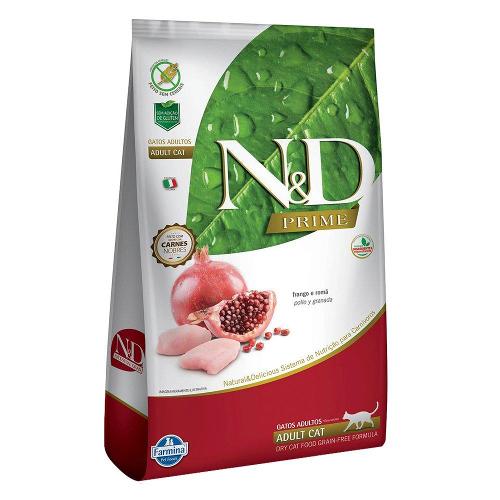 Ração Farmina N&D Prime Frango e Romã Gatos Adultos - 1,5 Kg