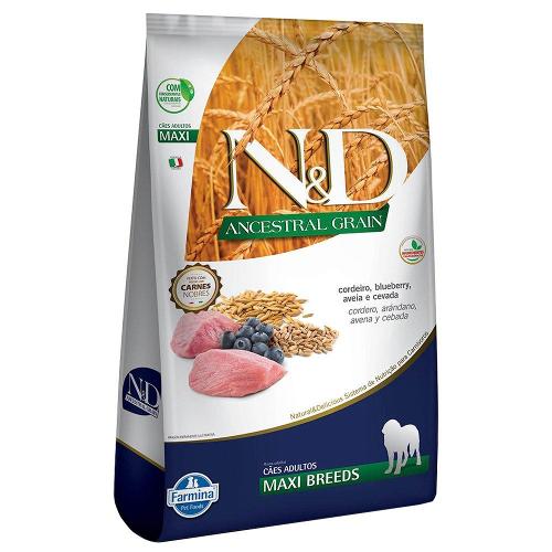Ração Farmina N&D Ancestral Grain Cordeiro Cães Adultos Raças Grandes - 10,1 Kg