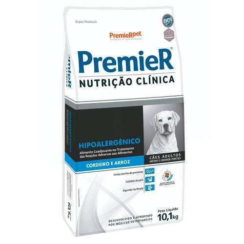 Ração  Nutrição Clínica Hipoalergênico Cordeiro e Arroz para Cães Adultos Médio e Grande Porte