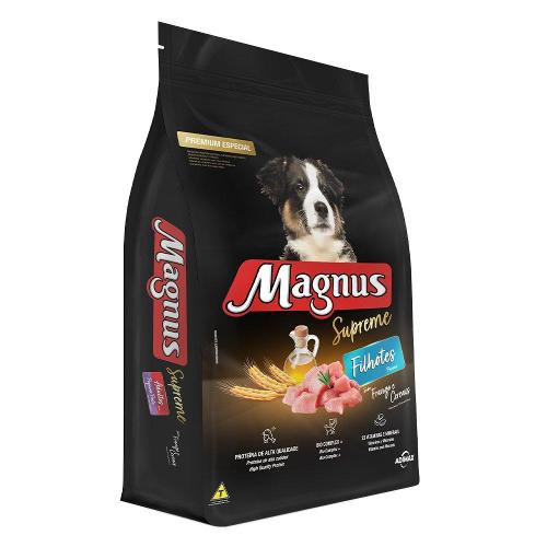 Ração Magnus Supreme Frango e Cereais Cães Filhotes - 15 Kg