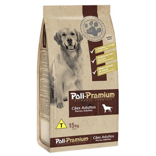 Ração Poli-Premium para Cães Adultos - 15 Kg