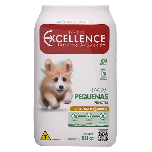 Ração Seca Dog Excellence Frango e Arroz Cães Filhotes Raças Pequenas  - 10,1 Kg