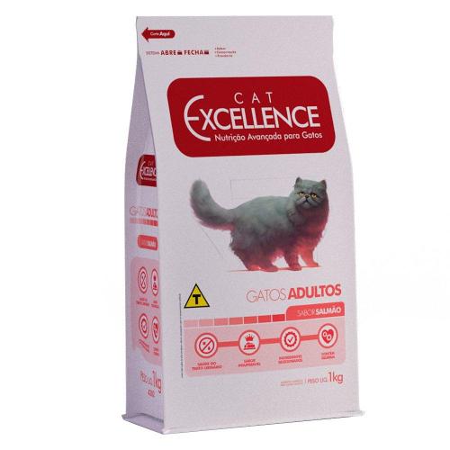 Ração Seca Cat Excellence Salmão para Gatos Adultos - 1 Kg