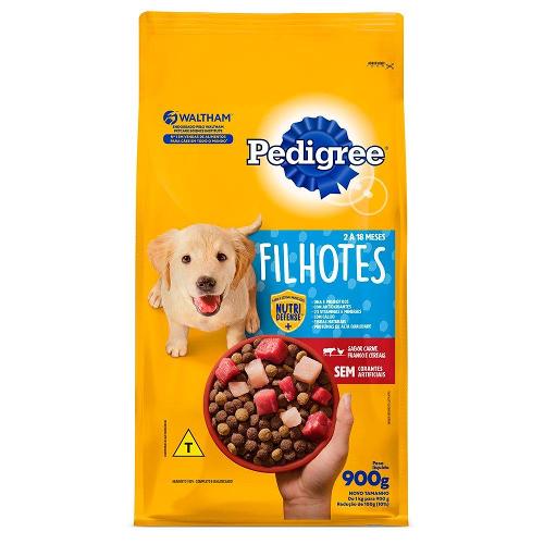 Ração Pedigree Cães Filhotes Raças Médias e Grandes - 900 g