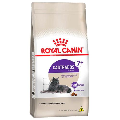 Ração Royal Canin Feline Health Nutrition Sterilised para Gatos Adultos Castrados Acima de 7 anos