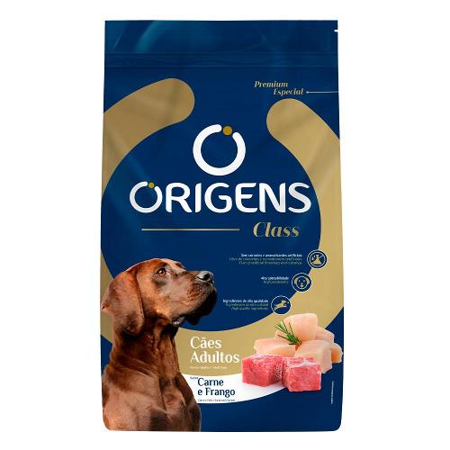 Ração Origens Class Carne e Frango para Cães Adultos - 20 Kg