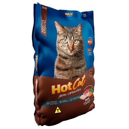 Ração Hot Cat Mix Gatos Filhotes e Adultos - 10,1 Kg