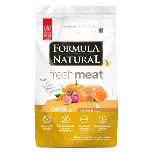 Ração Seca Fórmula Natural Fresh Meat Salmão para Gatos Castrados - 1 Kg