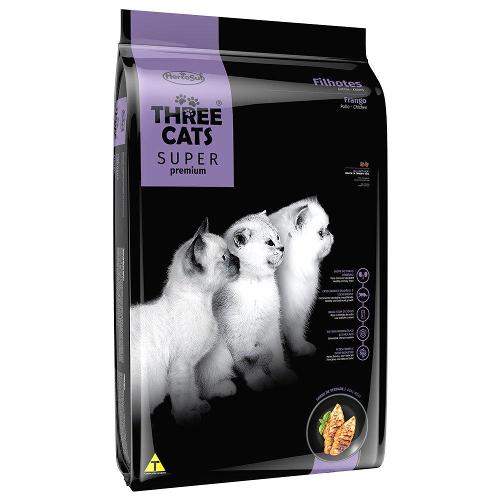 Ração Three Cats Frango Gatos Filhotes - 10,1 Kg