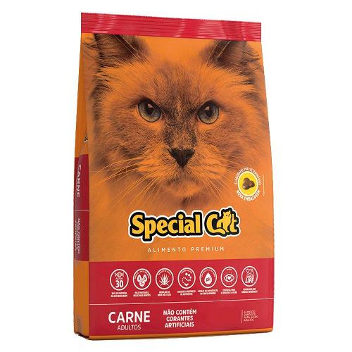 Ração Special Cat Premium Carne para Gatos Adultos - 10,1 Kg