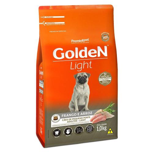 Ração Seca PremieR Pet Golden Formula Cães Adultos Light Mini Bits Frango e Arroz - 1 Kg