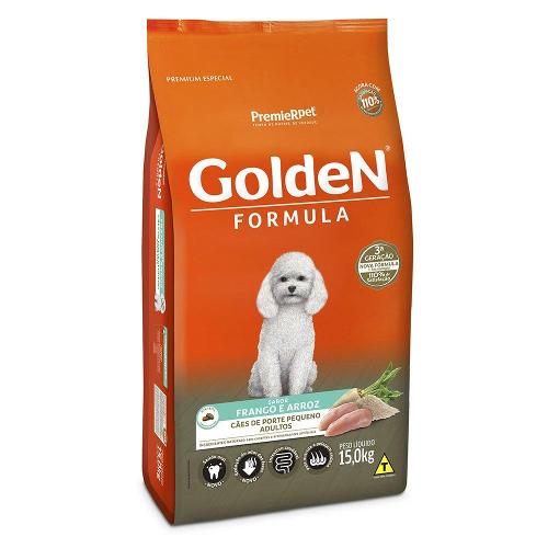 Ração Seca PremieR Pet Golden Formula Cães Adultos Frango e Arroz Mini Bits - 15 Kg