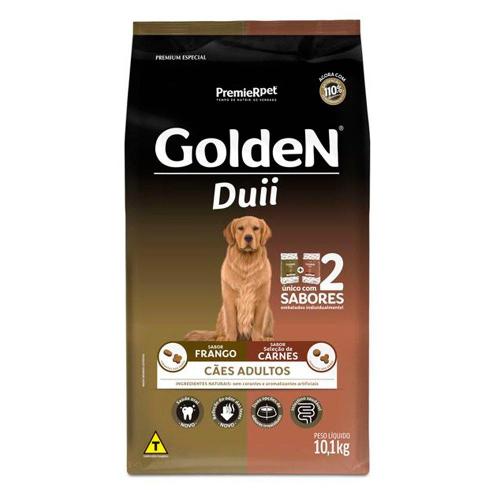 Ração Golden Duii Frango e Carne Cães Adultos - 10,1 Kg