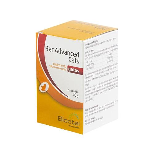 Suplemento Vitamínico Candioli RenAdvanced Cats Tratamento Renal - 40 g