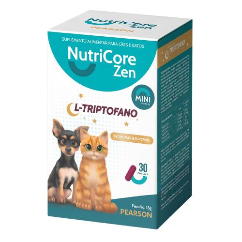 Suplemento Alimentar NutriCore Zen Mini 250 mg - 30 Cápsulas