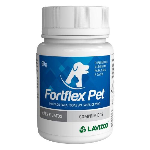 Suplemento Alimentar Lavizoo Fortflex Pet Comprimidos para Cães e Gatos - 60 g