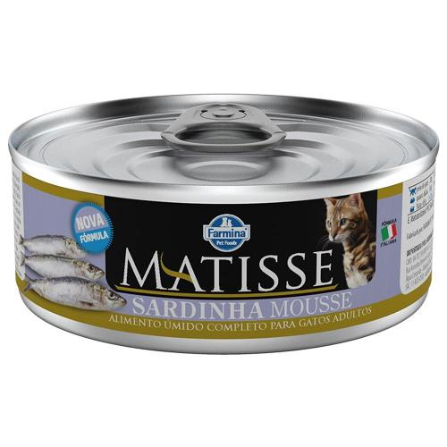 Ração Úmida Farmina Matisse Sardinha Mousse para Gatos Adultos - 85 g