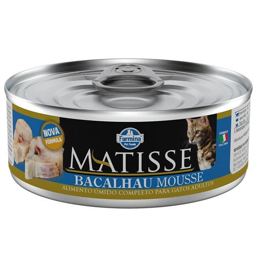 Ração Úmida Farmina Matisse Bacalhau Mousse para Gatos Adultos - 85 g
