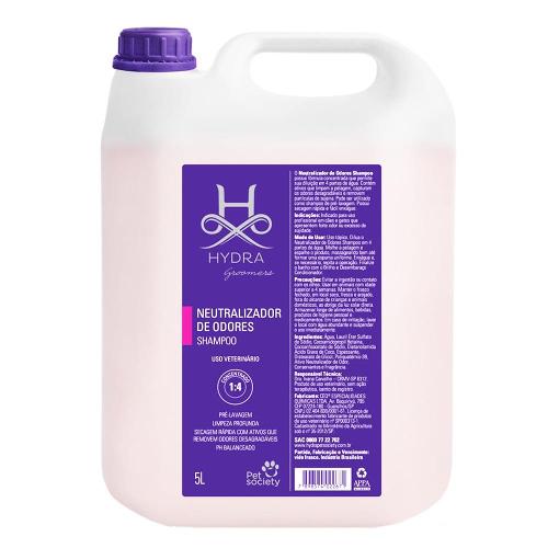 Shampoo Pet Society Hydra Groomers Neutralizador de Odores para Cães e Gatos - 5 Litros